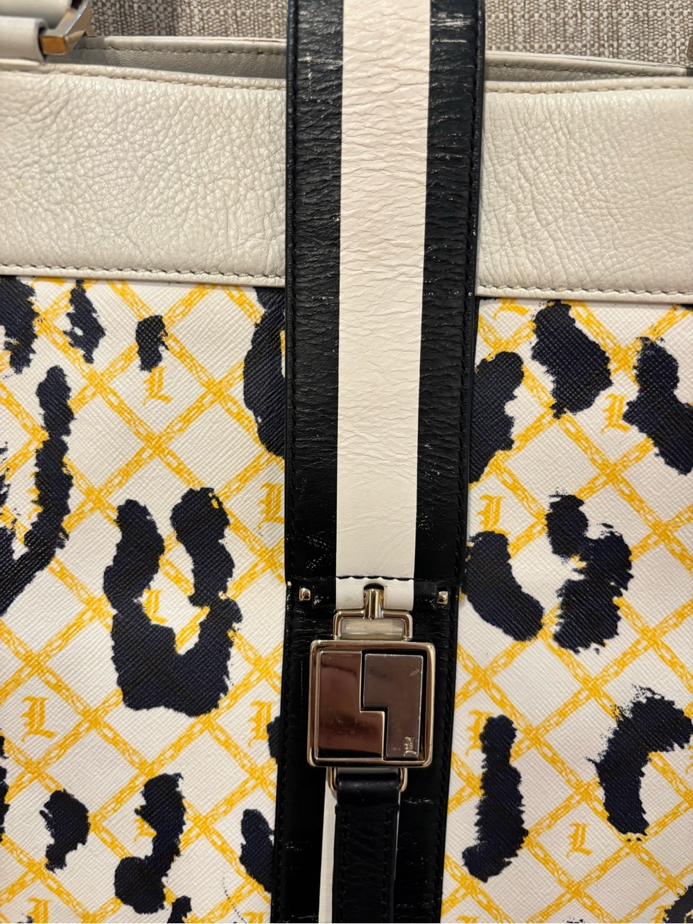 Vintage Gwen Stefani L.A.M.B. Samburu Leopard-Pattern large Tote Bag purse - Picture 9 of 14